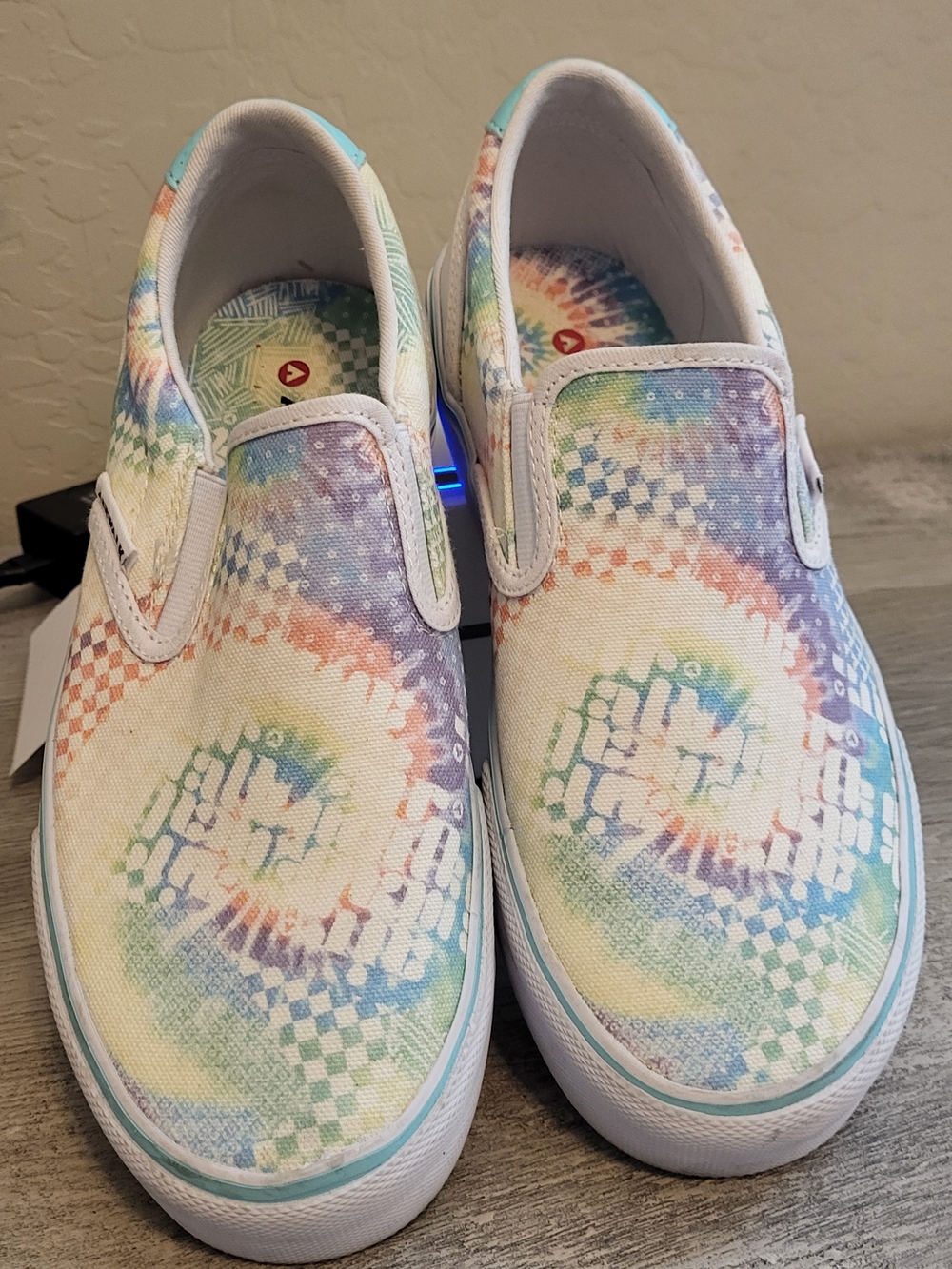 Airwalk Womens Size 8 RideJ Multi-color Canvas Slip-ons